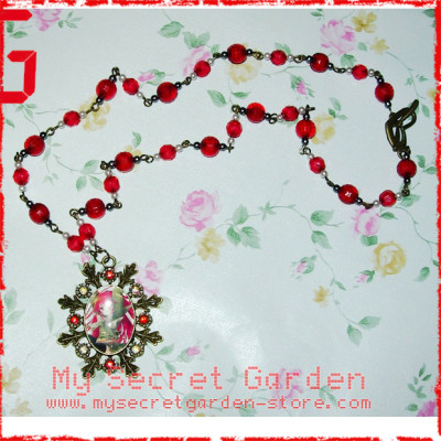 Shakugan no Shana 灼眼のシャナ anime Cabochon Bronze Necklace 